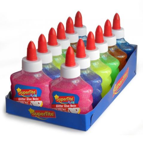 COLA GLITTER GLUE SUPERTITE BOTE de 80ml SURTIDO N