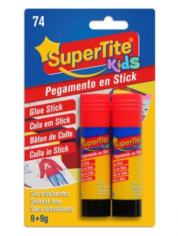 BARRA de PEGAMENTO SUPERTITE 9g BLISTER de 2