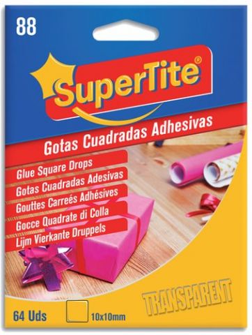 PUNTOS ADHESIVOS SUPERTITE CUADRADOS 64 uds