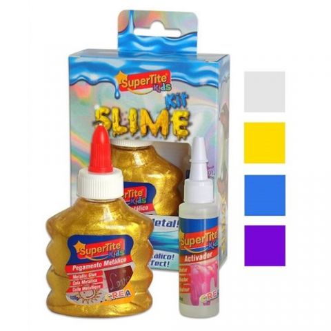 JUEGO SUPERTITE SLIME METALICO KIT (1x PEGAMENTO 1