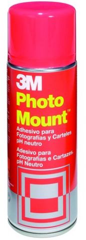 PEGAMENTO en SPRAY 3M 400ml PHOTO MOUNT (bote ROJO