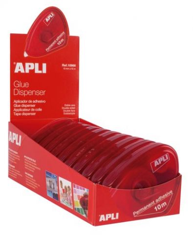 ROLLER ADHESIVO APLI CASSETTE PERMANENTE DOBLE CAR