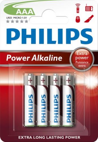 PILAS PHILIPS LR03 SUPER ALCALINA BLISTER DE 4