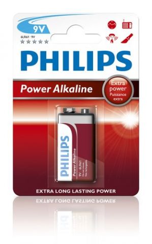 PILAS PHILIPS 6LR61 SUPER ALCALINA BLISTER DE 1