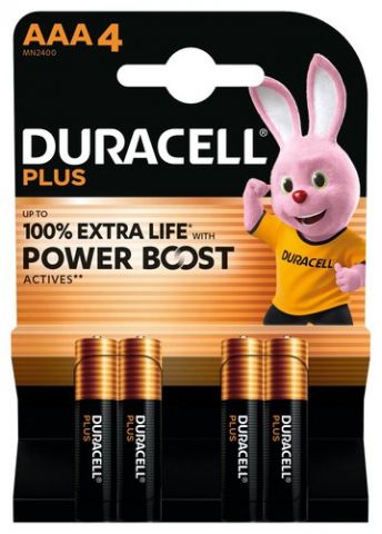 PILAS DURACELL AAA PLUS (MN2400-LR03) BLISTER DE 4