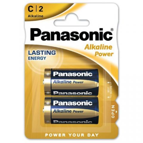 PILAS PANASONIC ALKALINE POWER C LR14 BLISTER DE 2