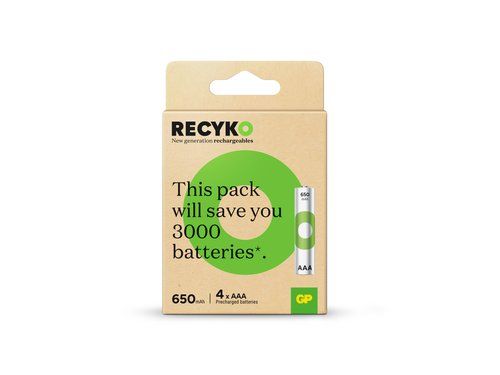PILAS RECARGABLES GP R0365 AAA 650 mAh TELEFONIA B
