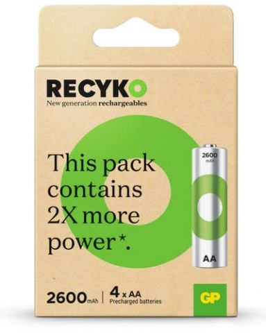 PILAS RECARGABLES GP 2600 AA mAH ALTA CAPACIDAD BL