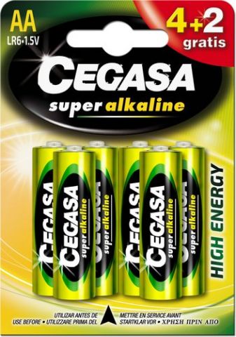 PILAS CEGASA AA PLUS (MN1500-LR06) BLISTER DE 6 (4