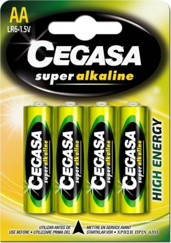PILAS CEGASA ALCALINA LR06 BLISTER DE 4