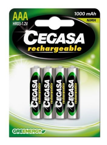 PILAS RECARGABLES CEGASA HR03 AAA 1000 MAH BLISTER