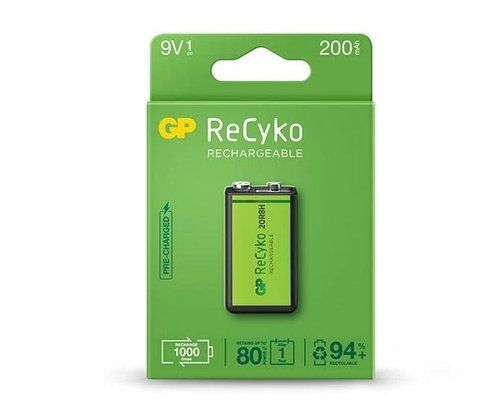 PILAS RECARGABLES GP 9V  200 mAh BLISTER de 1 (G15