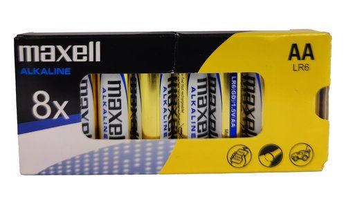 PILAS ALCALINA MAXELL LR06 CAJA de 8 (B707)