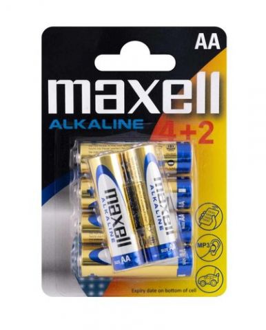 PILAS ALCALINA MAXELL LR06 BLISTER DE 4+2 (M329)
