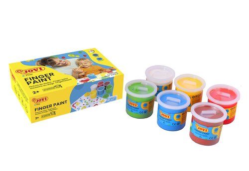 PINTURA de DEDOS JOVI 125 ml (bote)  ESTUCHE de 6