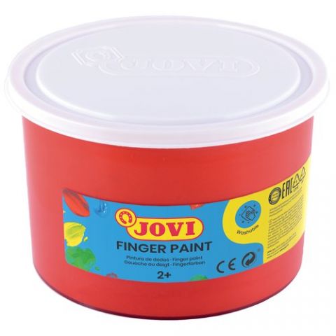 PINTURA de DEDOS JOVI 500 ml (bote) ROJO