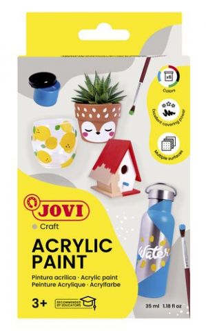 PINTURA LATEX JOVI DECOR  55 ml (bote) CAJA de 6
