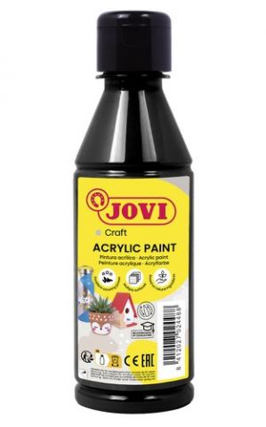 PINTURA LATEX JOVI DECOR 250 ml (botella) NEGRO