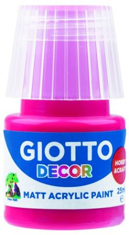 PINTURA ACRILICA GIOTTO 25 ml (bote) ROJO CARMIN