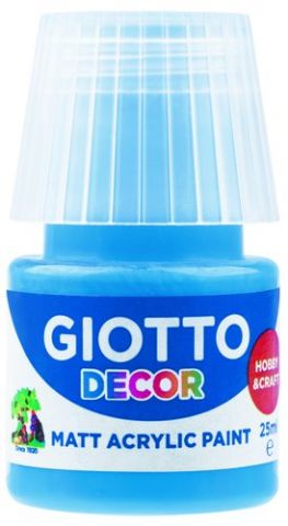 PINTURA ACRILICA GIOTTO 25 ml (bote) AZUL CYAN