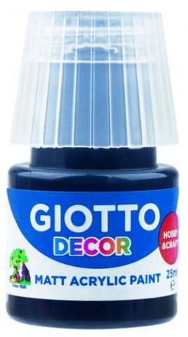 PINTURA ACRILICA GIOTTO 25 ml (bote) NEGRO