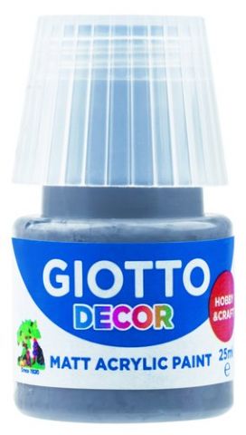 PINTURA ACRILICA GIOTTO 25 ml (bote) GRIS OSCURO