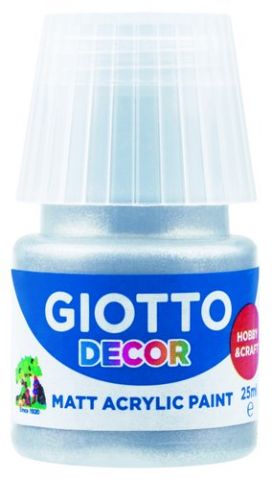 PINTURA ACRILICA GIOTTO 25 ml (bote) PLATA