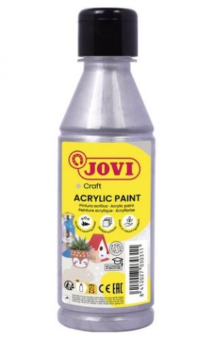 PINTURA LATEX JOVI DECOR 250 ml (botella) PLATA