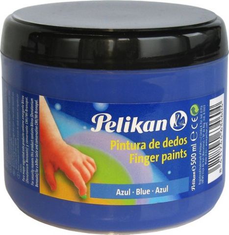 PINTURA de DEDOS PELIKAN 500 ml (bote) Nº110 AZUL