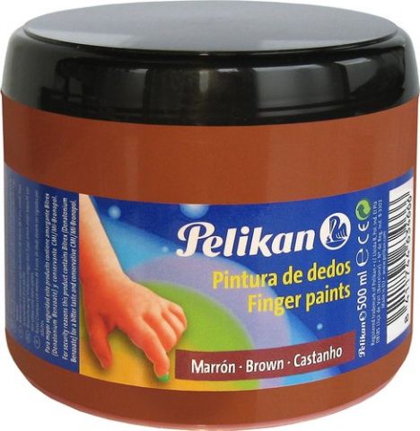 PINTURA de DEDOS PELIKAN 500 ml (bote) Nº190 SIENA