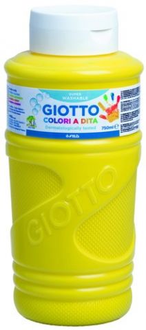 PINTURA de DEDOS GIOTTO 750 ml (bote) AMARILLO