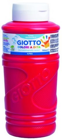 PINTURA de DEDOS GIOTTO 750 ml (bote) ROJO