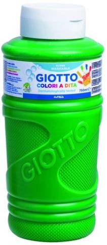 PINTURA de DEDOS GIOTTO 750 ml (bote) VERDE