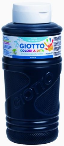 PINTURA de DEDOS GIOTTO 750 ml (bote) NEGRO