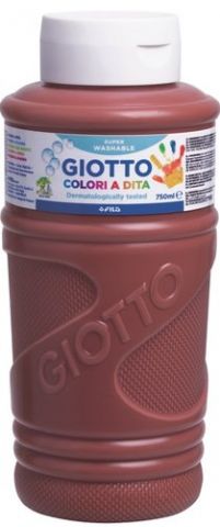 PINTURA de DEDOS GIOTTO 750 ml (bote) MARRON