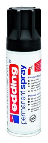 PINTURA ACRILICA EDDING PERMANENT SPRAY 200 ml NEG
