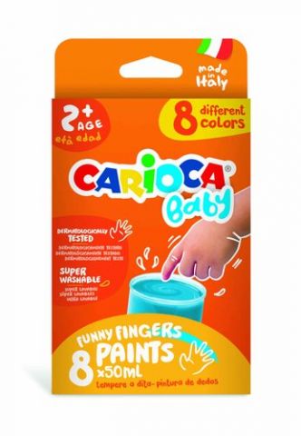 PINTURA de DEDOS CARIOCA BABY 50 ml (bote) ESTUCHE