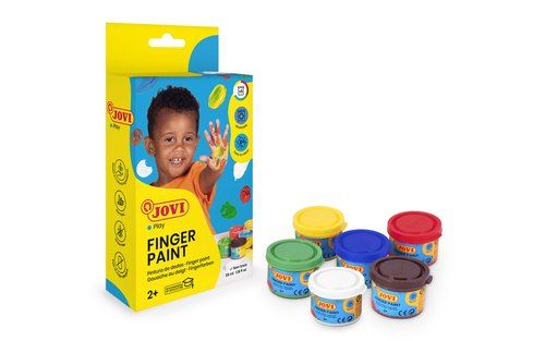 PINTURA de DEDOS JOVI 35 ml (bote)  ESTUCHE de 6