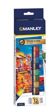 PINTURA OLEO MANLEY 12 ml (tubo) ESTUCHE DE 12