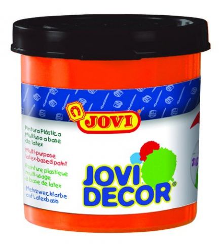 PINTURA LATEX JOVI DECOR  55 ml (bote) NARANJA CAJ