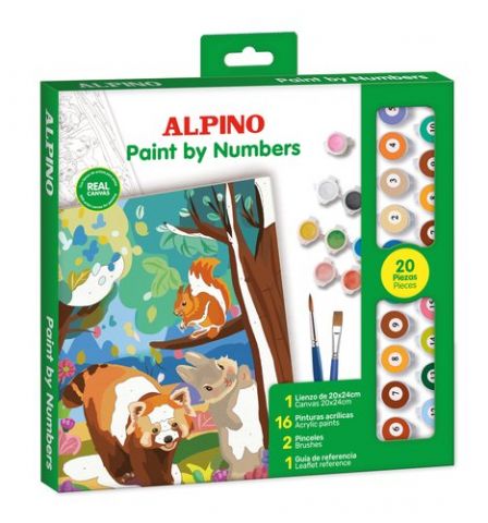PINTURA ACRILICA ALPINO PINTA POR NUMEROS FOREST