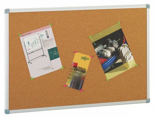 TABLERO CORCHO FAIBO LIGERO MARCO ALUMINIO  45x60
