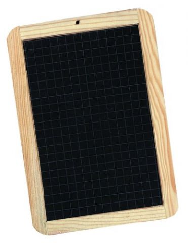 PIZARRA NATURAL NEGRO MARCO DE MADERA 18x26 CM.