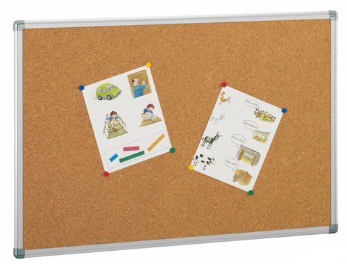 TABLERO CORCHO FAIBO SOLIDO MARCO ALUMINIO  60x90
