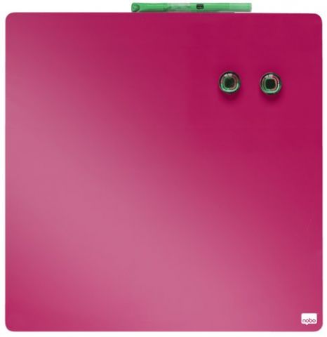 PIZARRA HOGAR MAGNETICA NOBO 36x36 cm ROSA