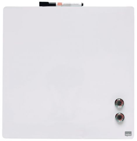 PIZARRA HOGAR MAGNETICA NOBO 36x36 cm BLANCA