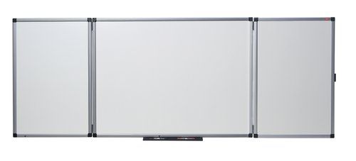 PIZARRA BLANCA MAGNETICA NOBO TRIPTICA VITRIFICADA