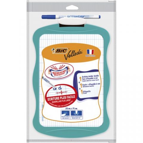 PIZARRA VELLEDA KIDS SCHOOL 20x31 SET (MARCADOR AZ