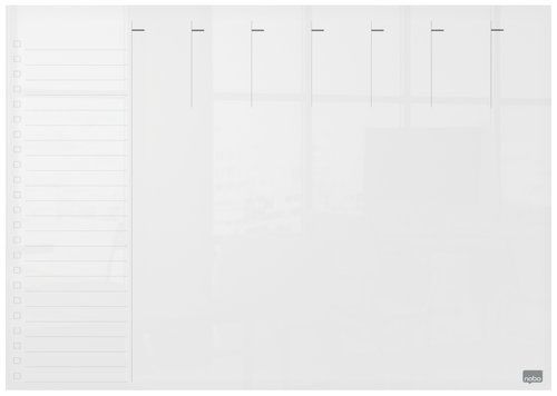 PLANNING ACRILICO NOBO A3 SEMANAL TRANSPARENTE
