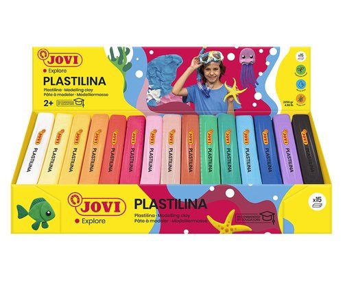 PLASTILINA JOVI 71 PASTILLA 150 gr. SURTIDO EXPOSI